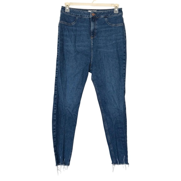 New Look Hallie Disco High-rise Dark Wash Jeans - Picture 2 of 5